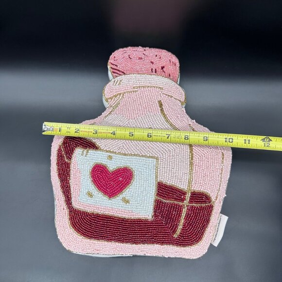 Beaded Love Potion Bottle Decorative Pillow Cupcakes And Cashmere Valentines Day - Picture 8 of 9